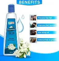 Parachute Advansed Jasmine Enriched Coconut Hair Oil with Vitamin-E | For Scalp Nourishment| Stronger, Softer, Silkier Hair | Indian Hair Oil | All Hair Types| 10.1 Fl.oz
