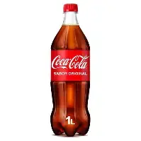 Coca-Cola Original Cold Drink | Soft Drink With Refreshing Fizz | Delicious Cola Flavour | Pet Bottle, 1 L