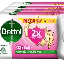 Dettol Skincare Moisturizing Beauty Bathing Soap Bar with Argan Oil (750gm) | Softer Skin, 150gm, Pack of 5