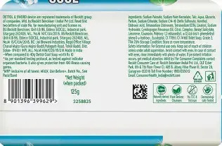Dettol Lime Fresh (Lime Cool) Bathing Soap Bar with 12hr Freshness (400gm) |Long Lasting Freshness, 100gm Pack of 4