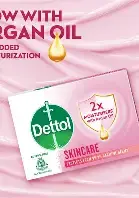 Dettol Skincare Moisturizing Beauty Bathing Soap Bar with Argan Oil (750gm) | Softer Skin, 150gm, Pack of 5