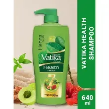 Dabur Vatika Naturals Health Shampoo - 640 ml | 7 Natural Herb Extracts | Contains Henna, Amla & Hibiscus | 90% Hair Fall Control | Everyday Shampoo for Women & Men